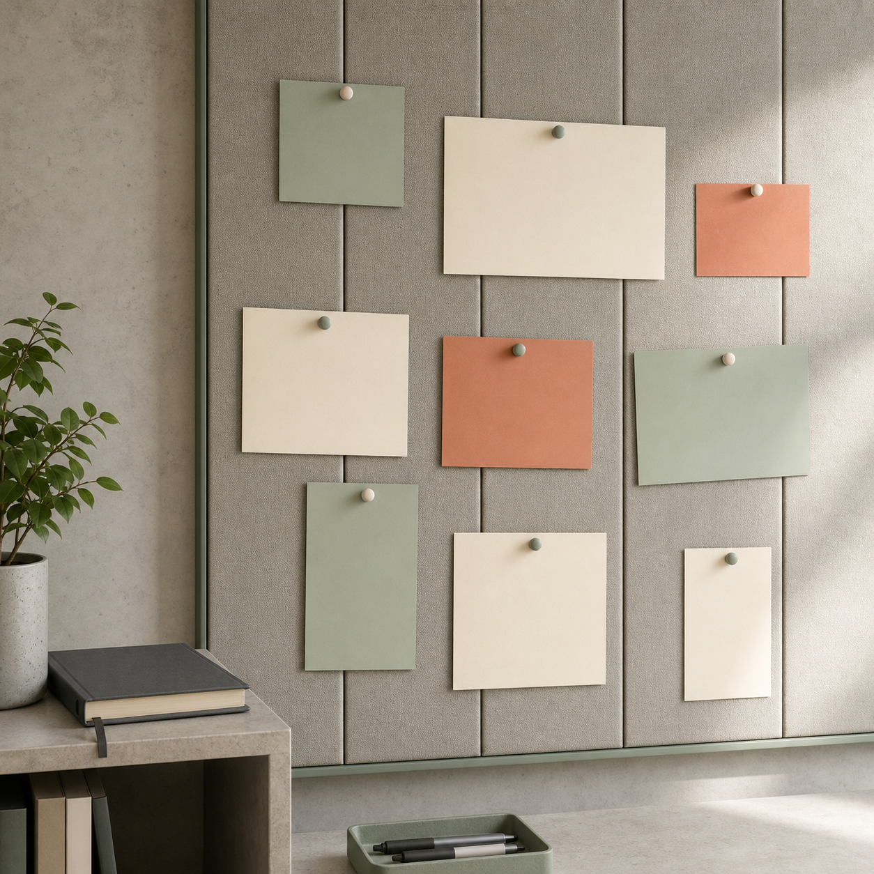 Painel administrativo abstrato sem texto